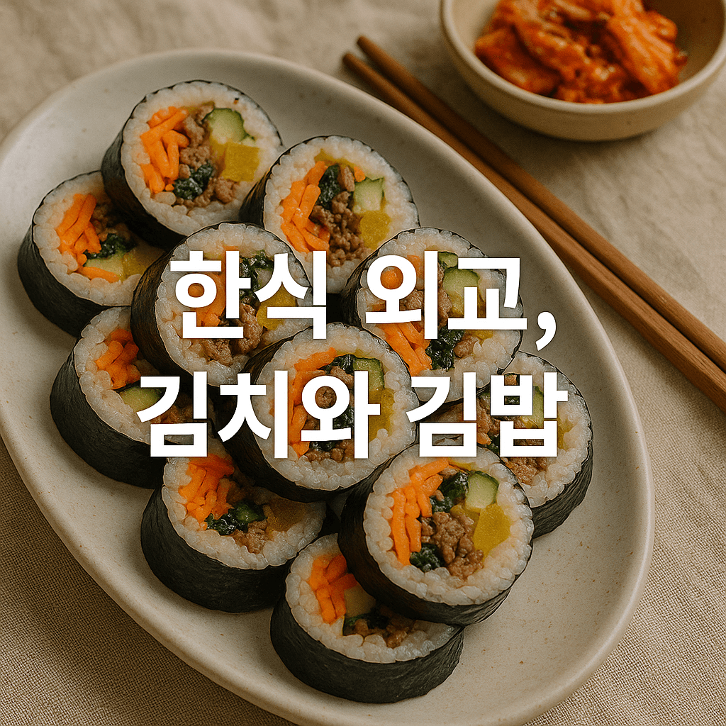 한식 외교,김치와 김밥
