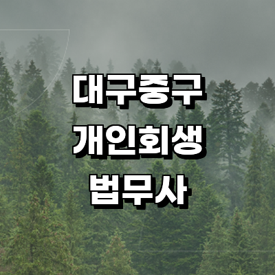 대구 중구 개인회생 법무사