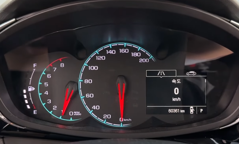 쉐보레스파크-계기판