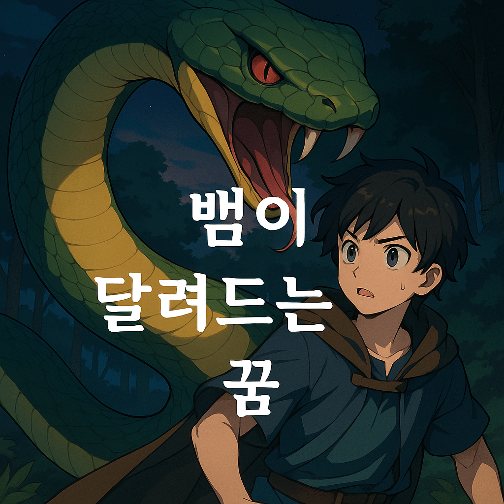 뱀이 달려드는 꿈 해몽
