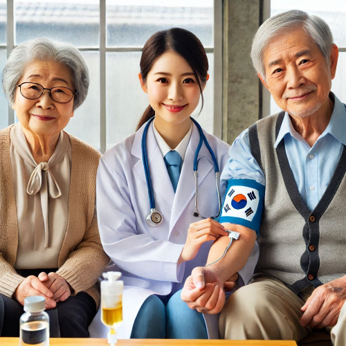 노인성 질환 의료비 지원을 받고 치료받는 노인