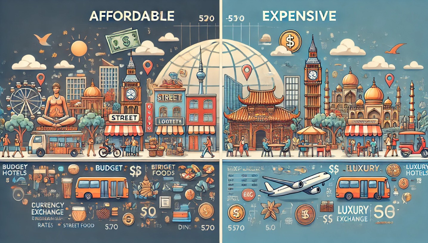 해외 물가 비교 – 저렴한 나라 vs 비싼 나라