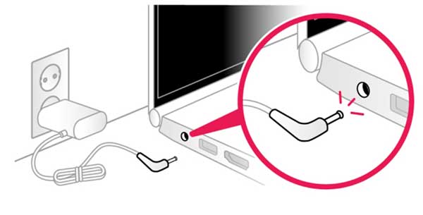 전원 아담터 선 제거하기