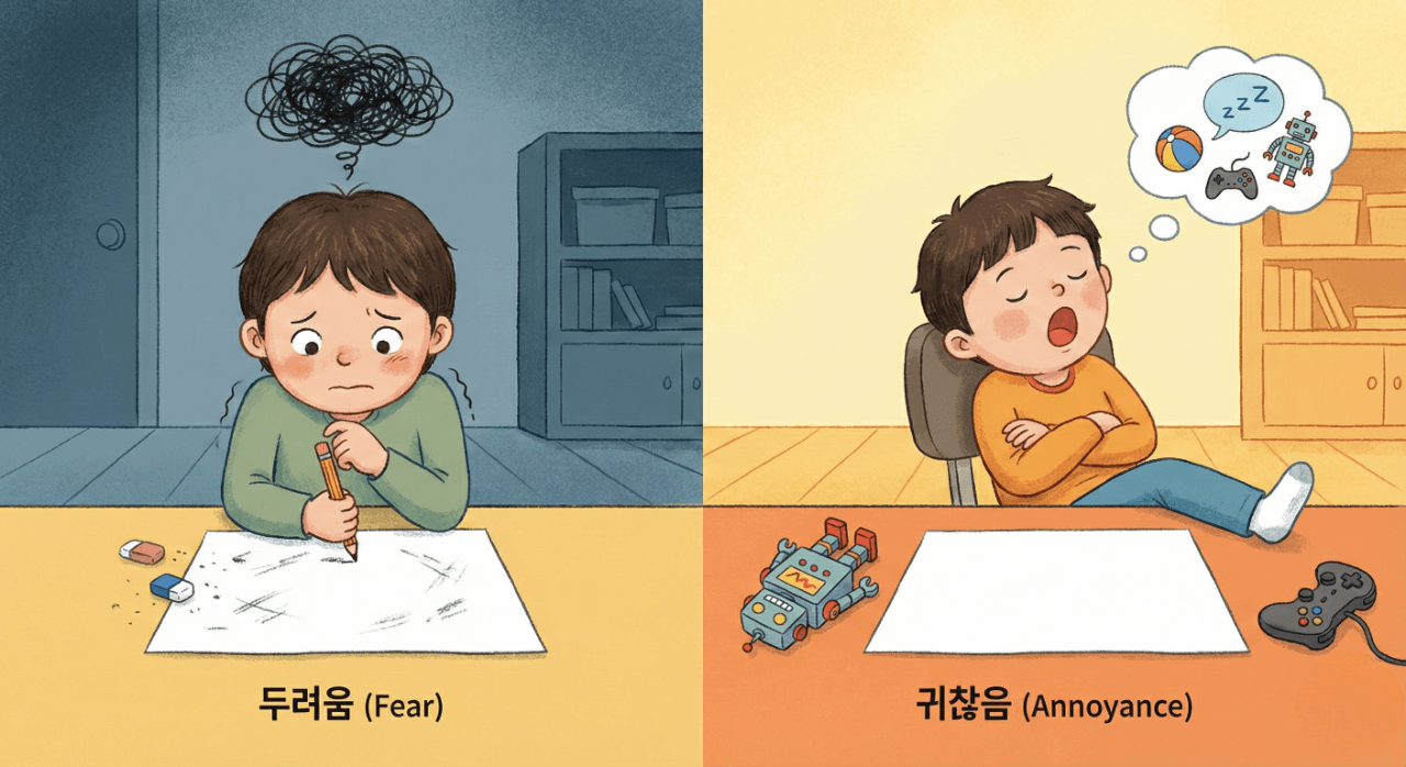 쉽게 포기하는 아이, 하기 싫어 하는 아이, 틀릴까봐 두려워하는 아이