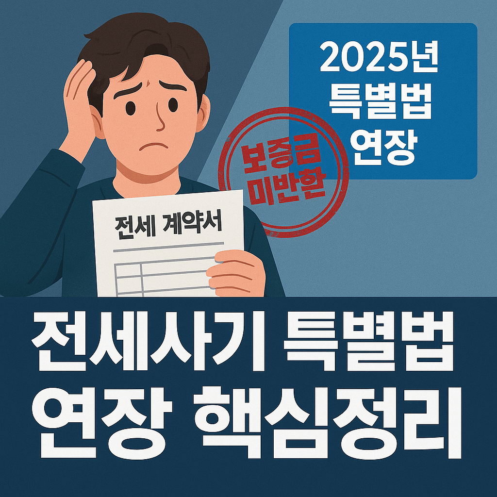 한국 전세사기 특별법 연장? 2025년 핵심 정리 (지원 대상·신청방법 포함)