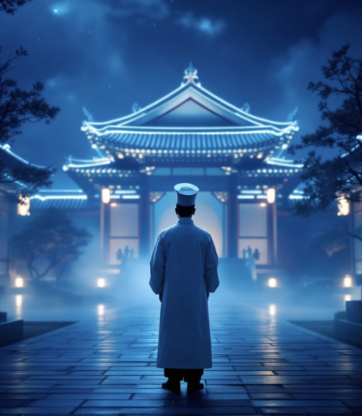 임금님의 명을 기다리는 사람