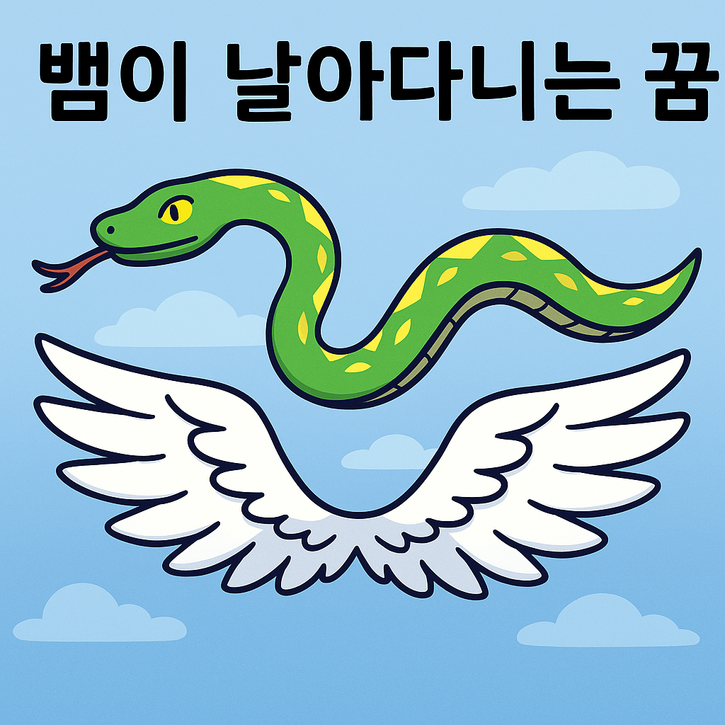 뱀이 날아다니는 꿈해몽