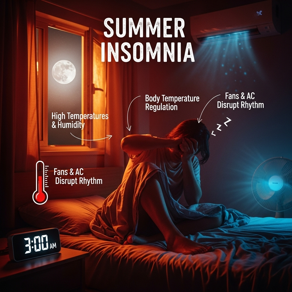 여름 불면증은 체온 조절과 깊은 관련이 있습니다