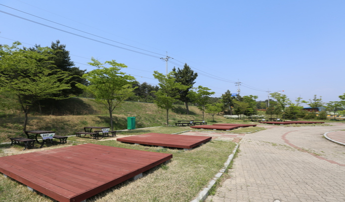 송지호오토캠핑장 데크