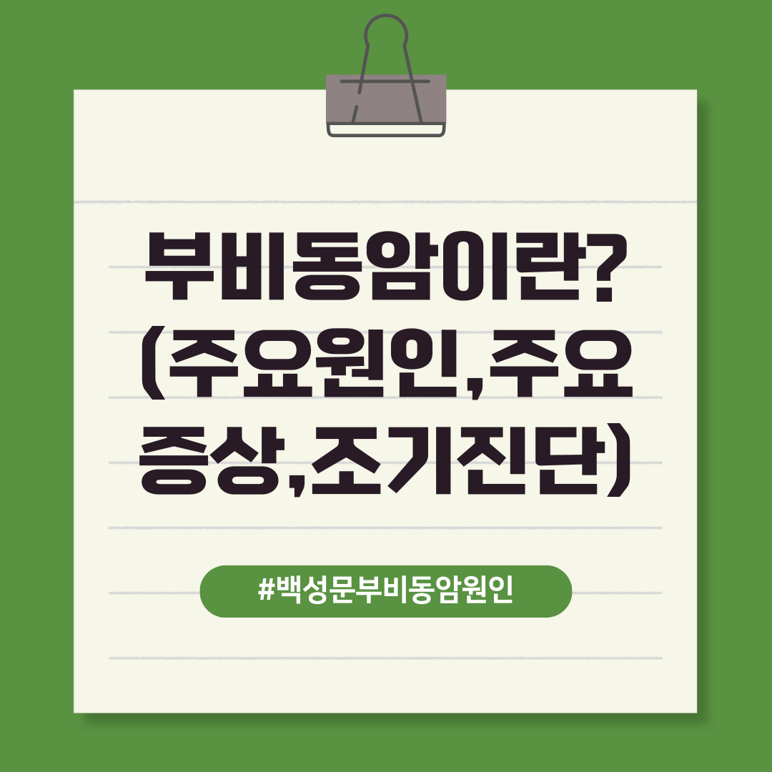 부비동암이란?(주요원인,주요증상,조기진단) 텍스트 이미지