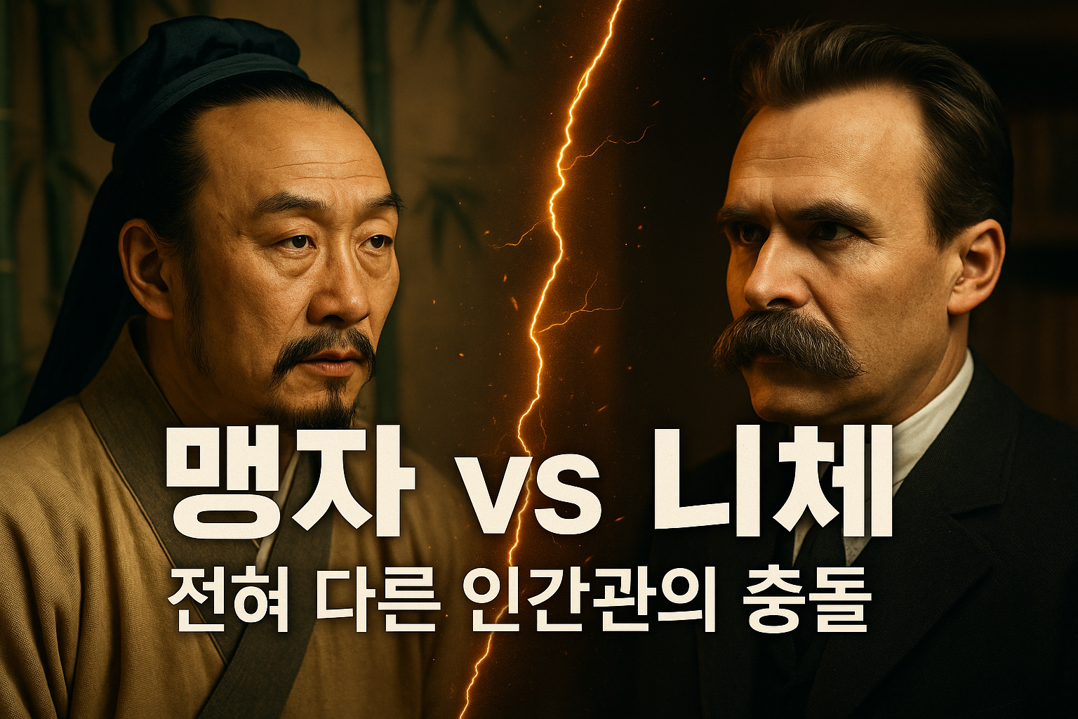 맹자 vs 니체, 전혀 다른 인간관의 충돌