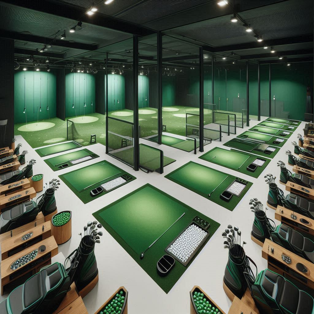 실내골프연습장 배경
