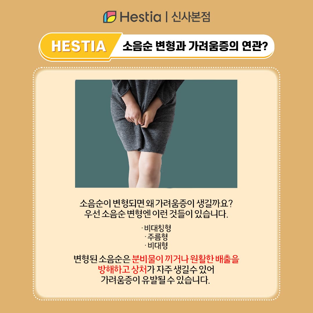 외음부염 생식기 간지러움 생식기 변형 소음순 변형과 가려움증의 연관?