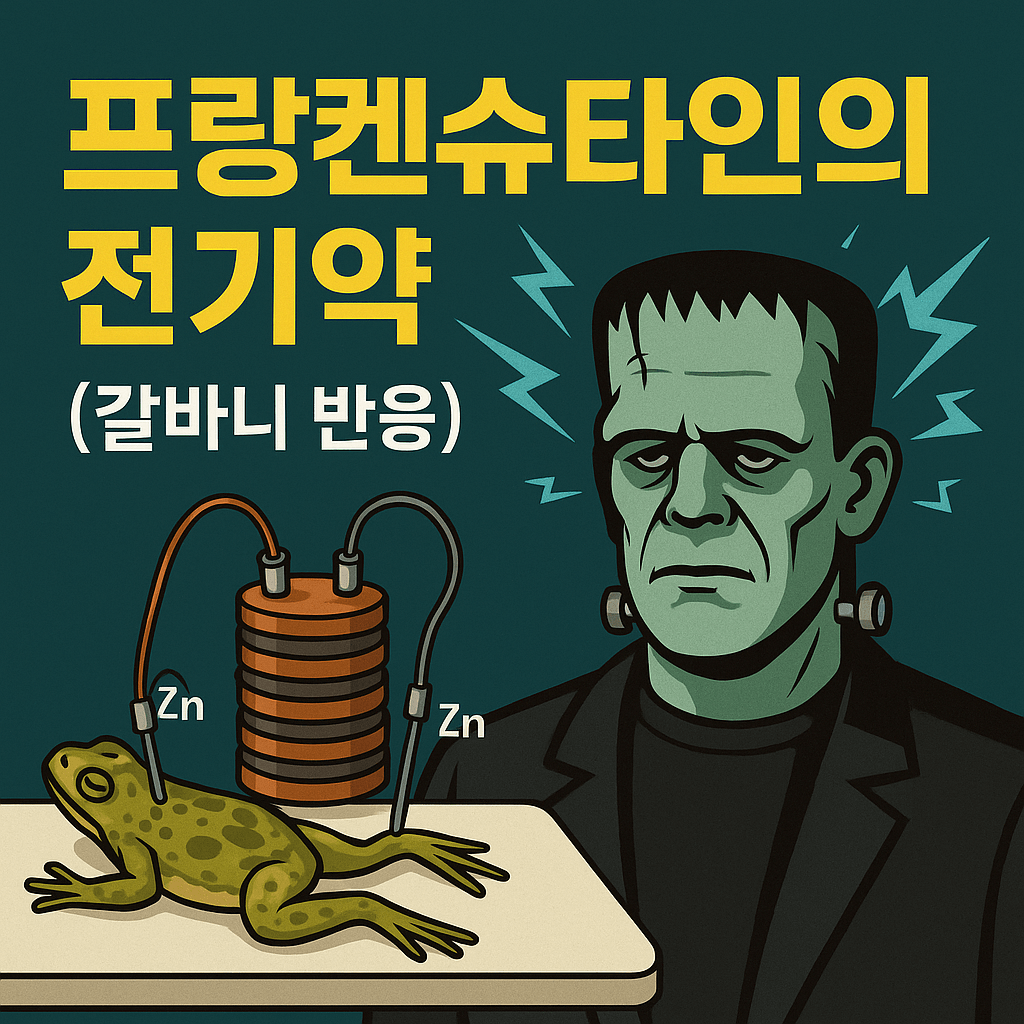 소설속 죽은 자를 되살리는 갈바니 반응, 현대 과학의 중요한 축인 배터리의 시초