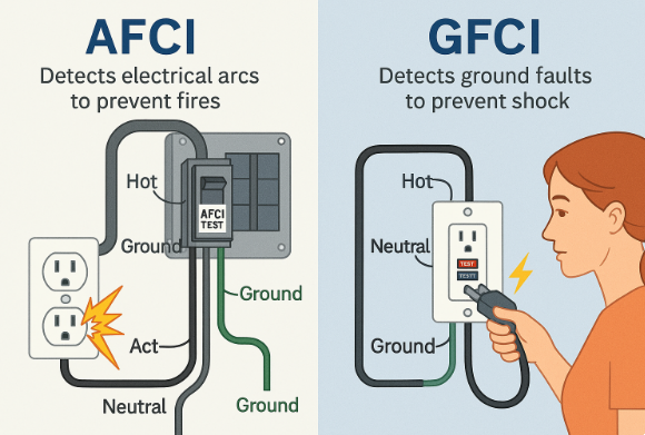 AFCI와 GFCI의 차이
