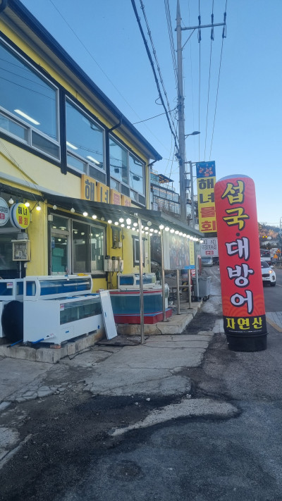 강구항 맛집 대방어 해녀물회 방문 내돈내산 후기