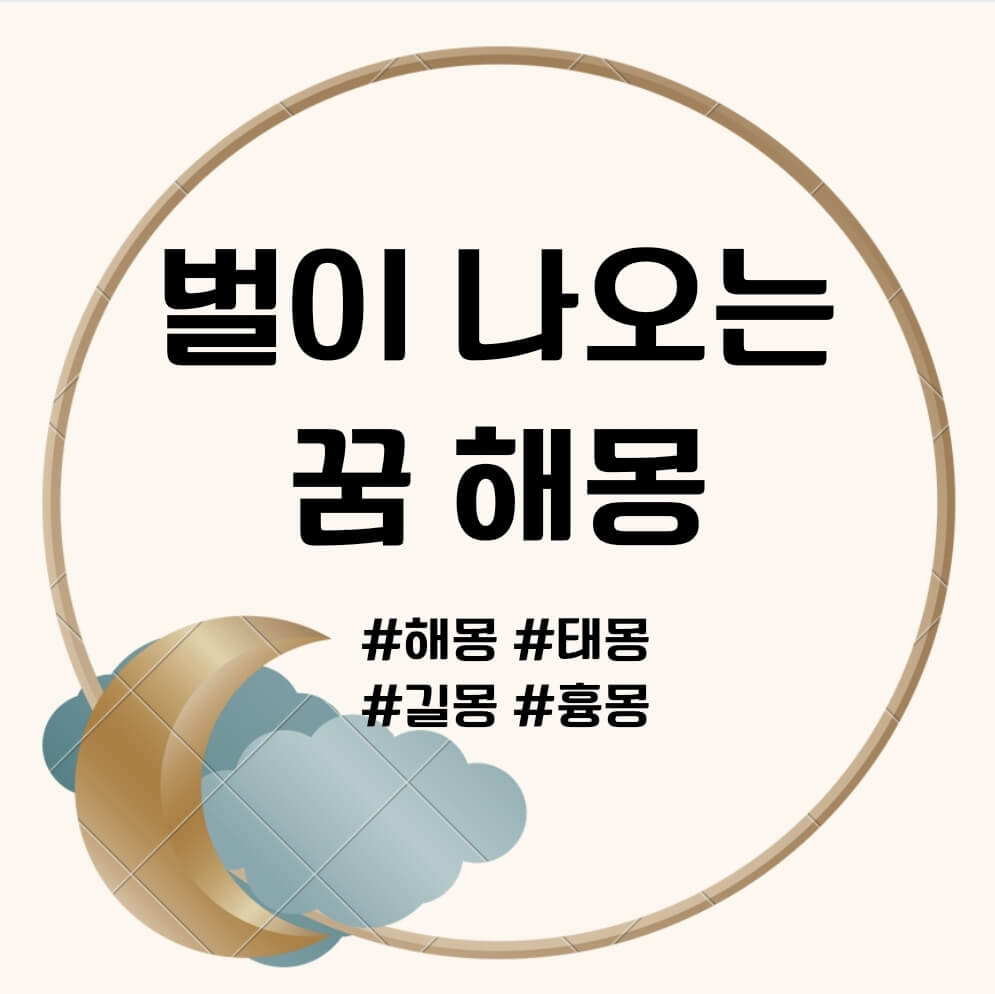 벌 꿈 문구의 포스터