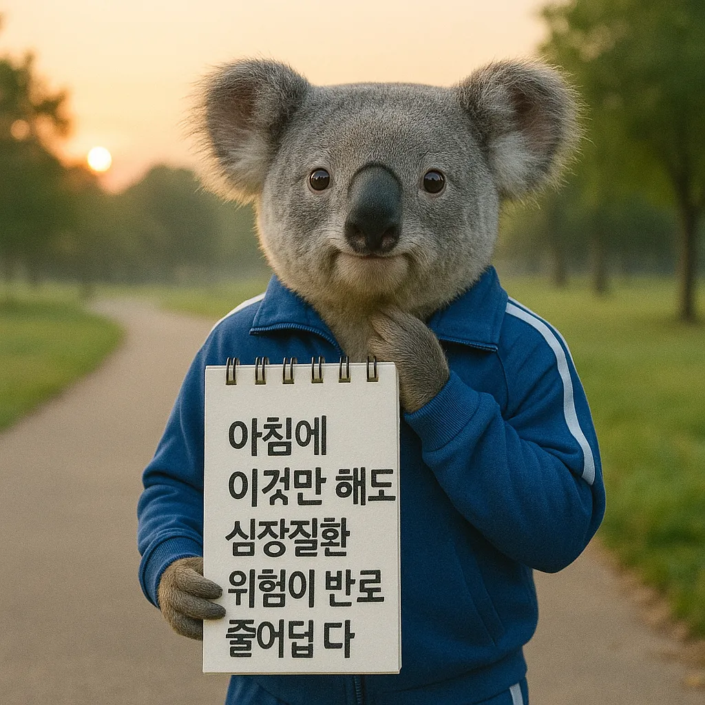 아침에 이것만 해도 심장질환 위험이 반으로 줄어듭니다