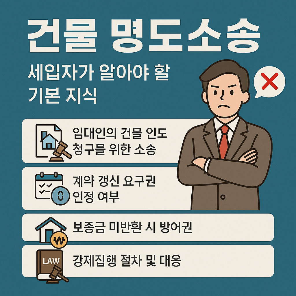 건물 명도소송, 세입자가 알아야 할 기본 지식