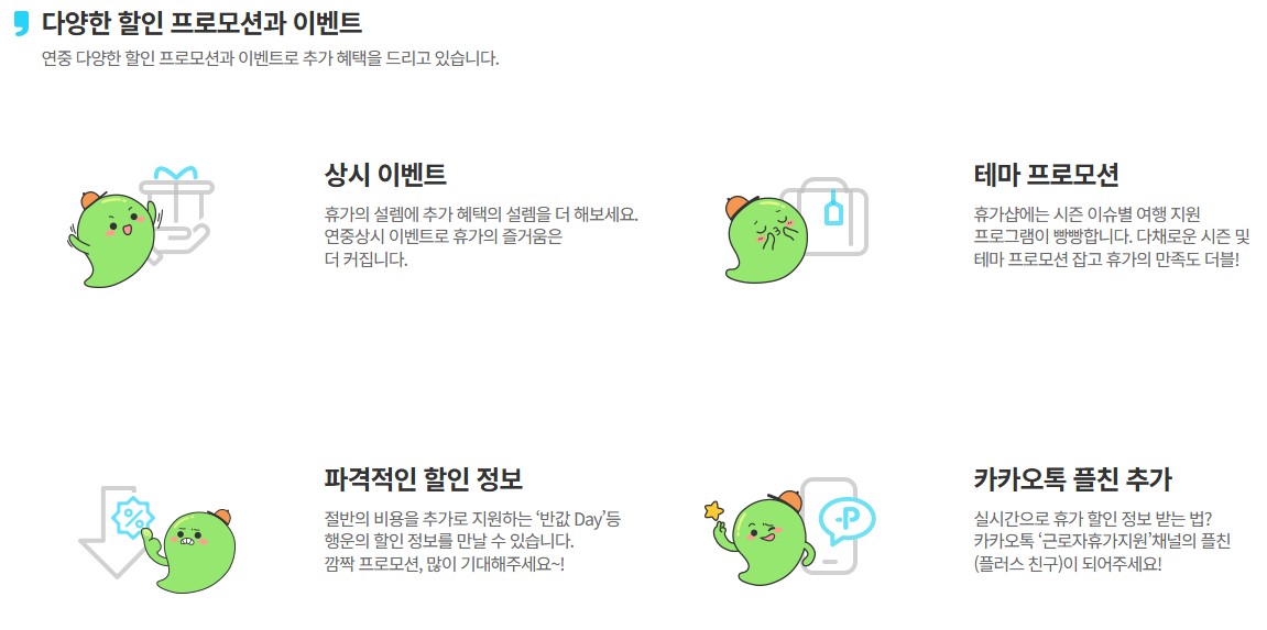 근로자휴가지원금 복지몰(휴가샵#) 사용법