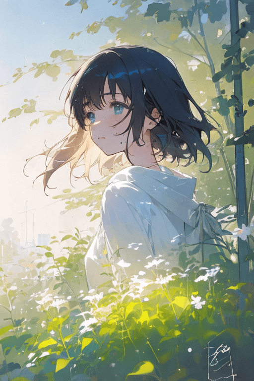 Playground AI로 생성한 그림(2) - 신비한 소녀