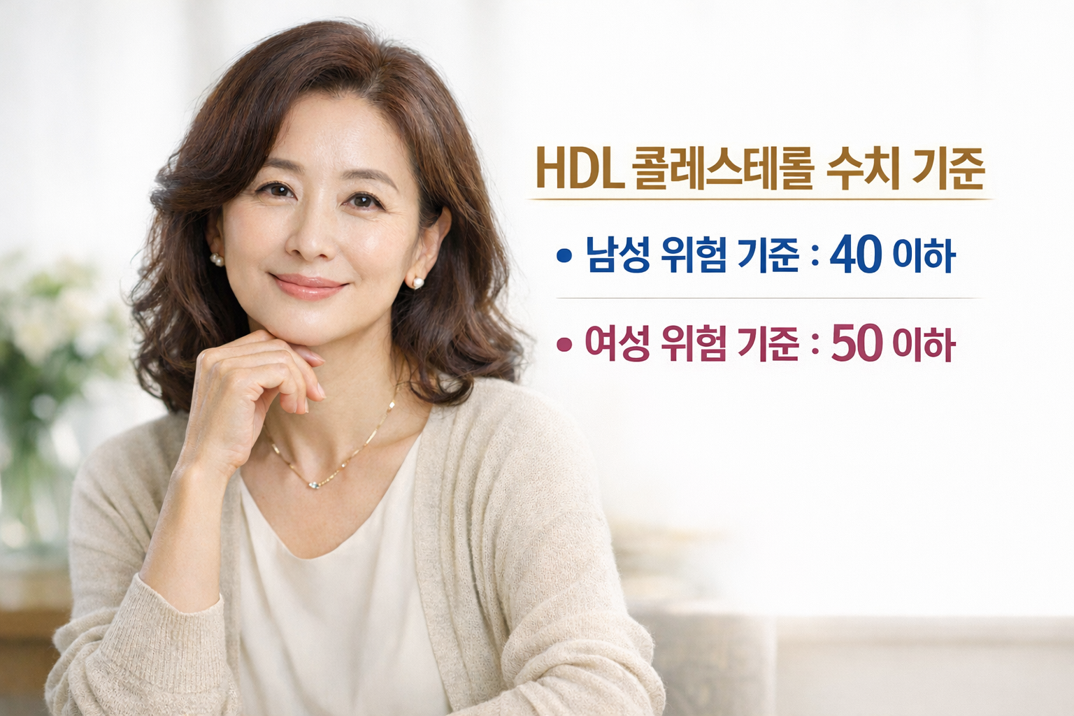 HDL 콜레스테롤 수치 기준