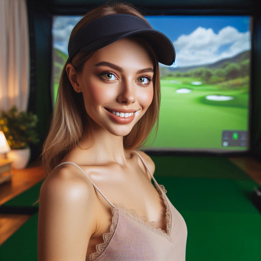 스크린골프장 배경