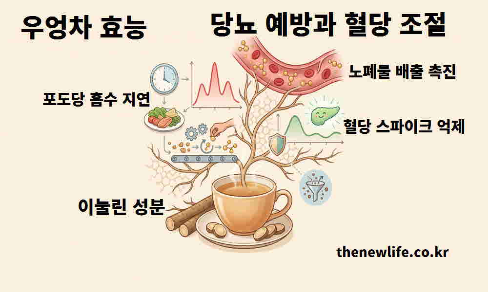 우엉차 효능 당뇨 예방 혈당 조절