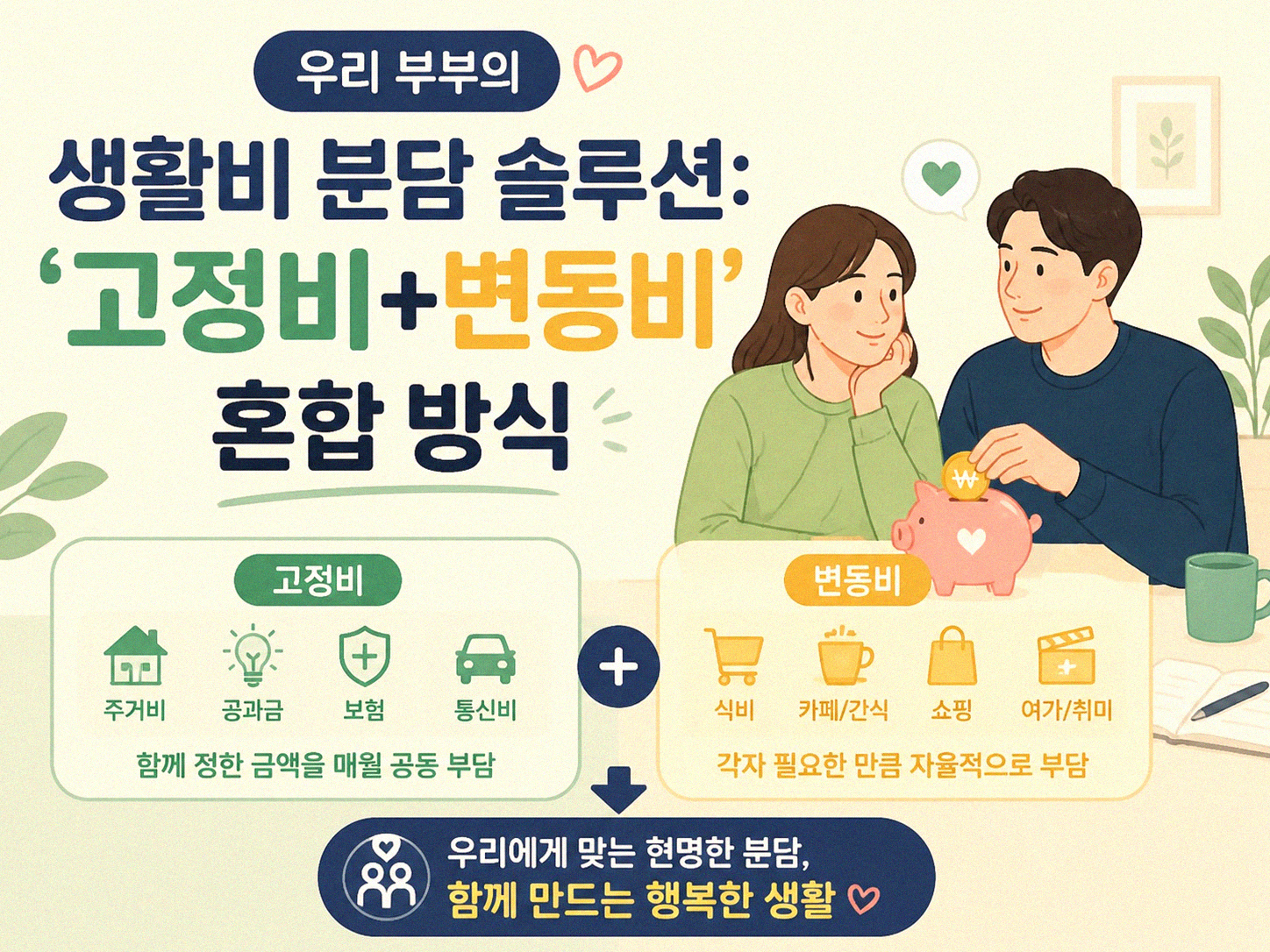 맞벌이 부부 생활비, 우리 집은 어떻게 나누고 있을까
