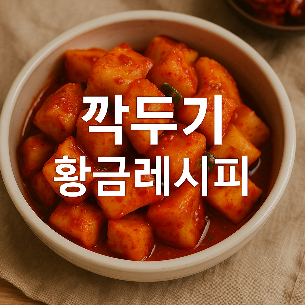 깍두기 황금레시피