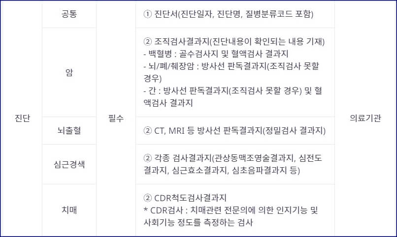 진단 서류
