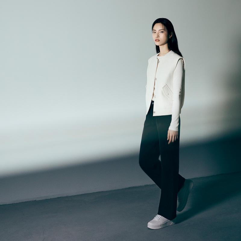 마인드브릿지 프리미엄 세미 와이드 블랙 데님 팬츠 MWDP0232