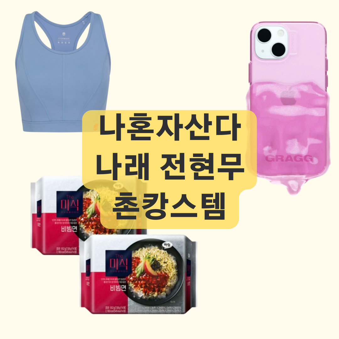 나혼자산다 박나래 스포츠 브라탑 전현무 폰케이스 비빔면 정보