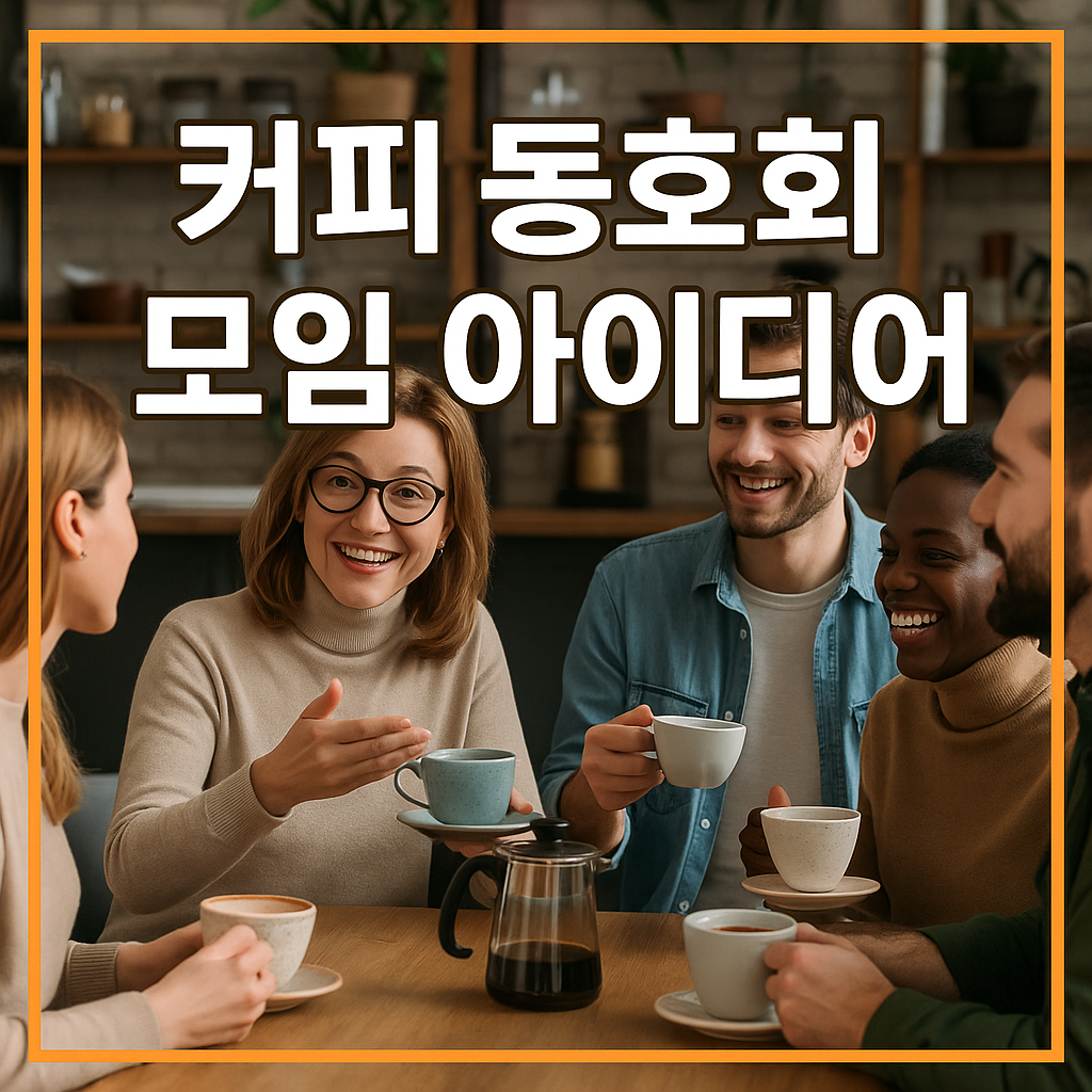커피 동호회 모임 아이디어
