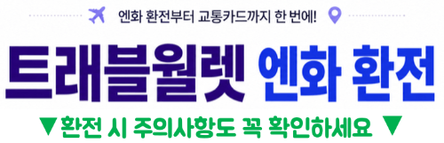 트래블로그-트래블월렛-차이-환전-수수료-비교