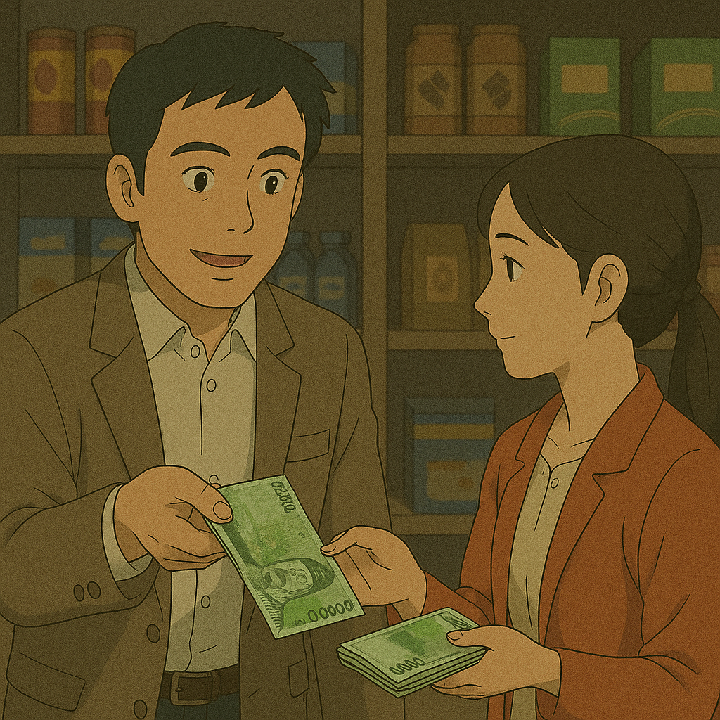 돈을 주고받고 거래하는 꿈