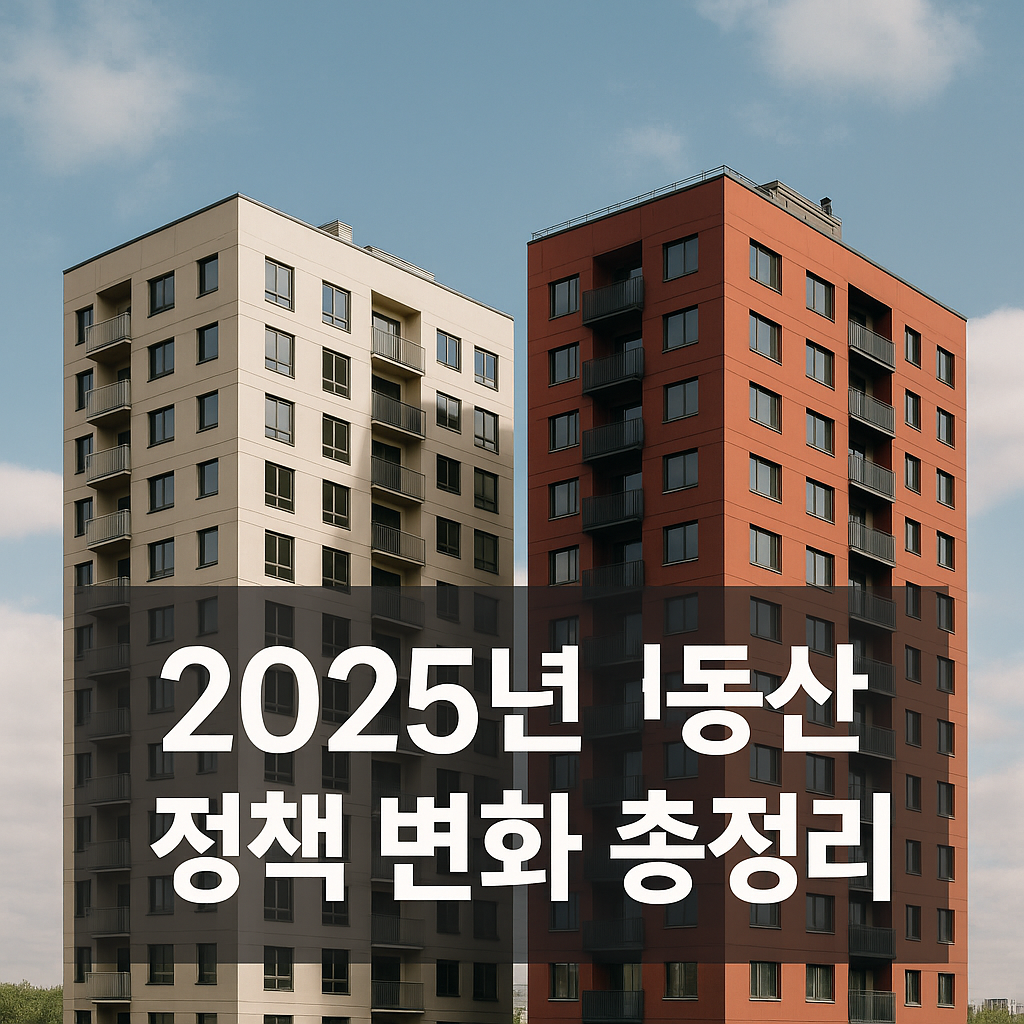 2025년 부동산 정책 변화 총정리