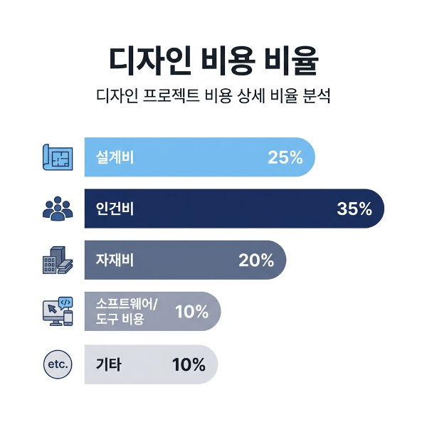 디자인 비용 비율분석