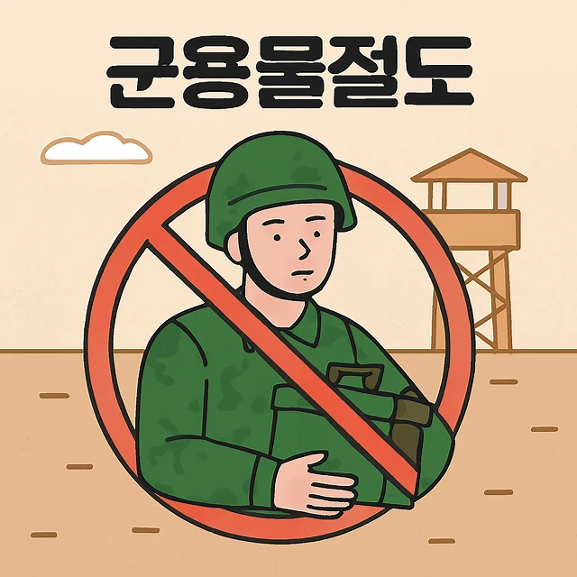 부산변호사추천, 군용물절도
