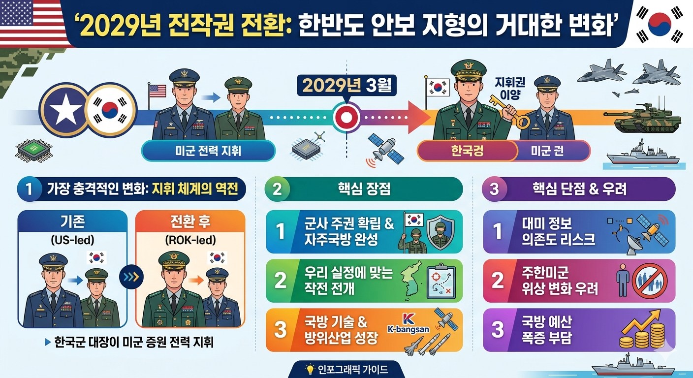 2029년 3월 전작권 전환 로드맵이 가져올 충격적 시나리오, 안보 지형 역전의 서막!!