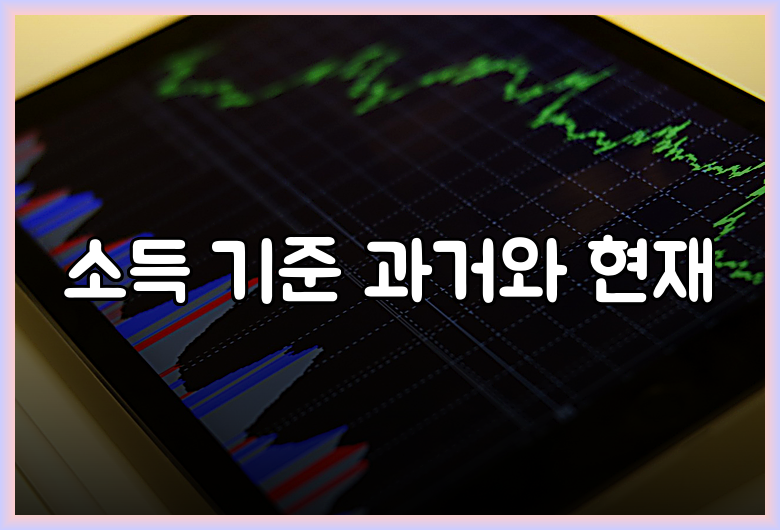 소득 기준 과거와 현재