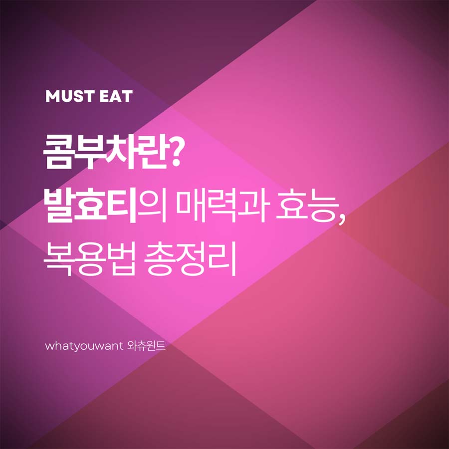 콤부차란? 발효티의 매력과 효능, 복용법 총정리