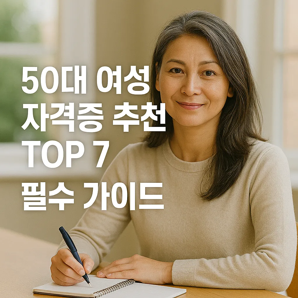 50대 여성 자격증 추천 썸네일