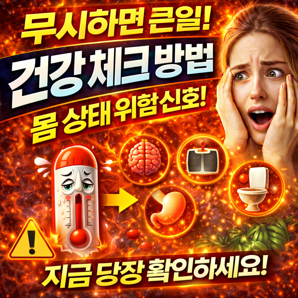 건강 체크 방법 (지금 당장 확인해야 하는 몸 상태 신호)