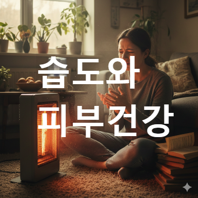 히터를 쐬는 모습