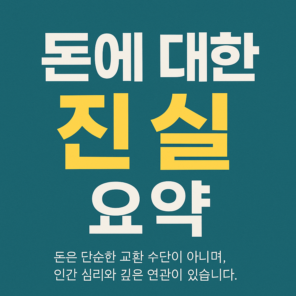 돈에 대한 진실 요약