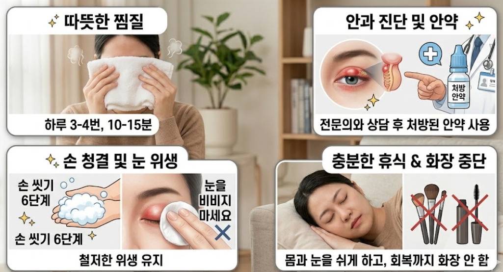 눈 다래끼 빨리 회복하는 방법설명