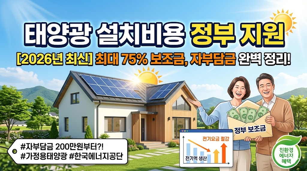 태양광 설치비용 정부 지원