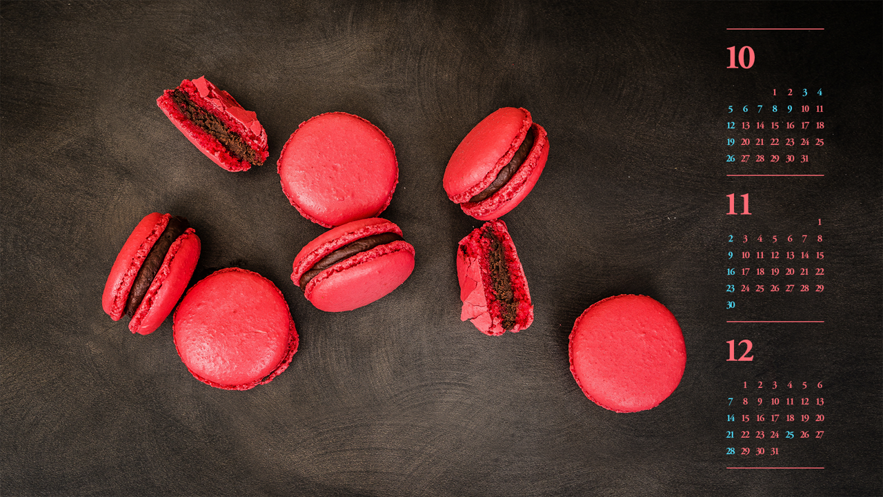 10 마카롱 B - 2025년11월 노트북배경화면