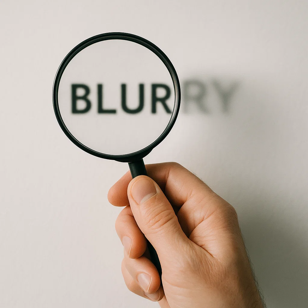 AI 앱으로 흐릿한 텍스트를 복원한 결과 비교